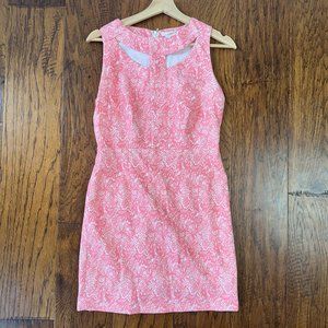 Esley Brocade-style Cotton Dress